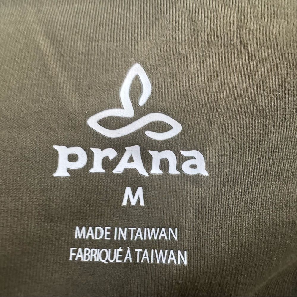 Prana Ardor Elastic Sports Dress Build in Bra Sz M Olive Green Athleisure Comfy - Picture 2 of 15
